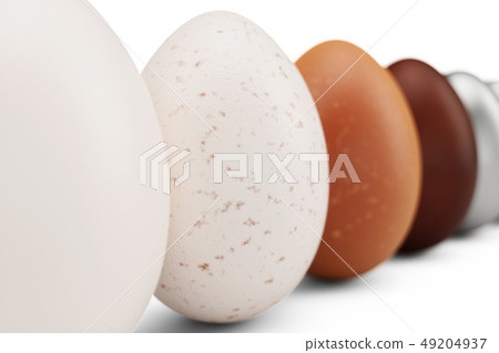 Rows of colorful eggs. Background of eggs. Concept happy easter. Eggs as a symbol of the holiday 49204937