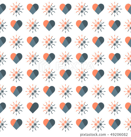 Seamless pattern with hearts Valentine's Day 49206082