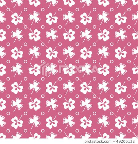 Seamless pattern Clover leaves. St. Patrick's Day Seamless pattern Clover leaves. St. Patrick's Day 49206138