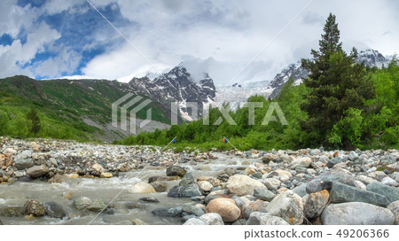 Wild mountains Tetnuldi and Gistola 49206366