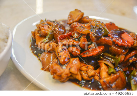 Malaysian chicken stir fry 49206683