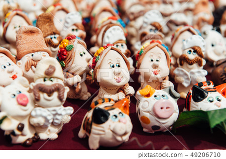 many Ukrainian souvenirs - clay figurines many Ukrainian souvenirs - clay figurines 49206710