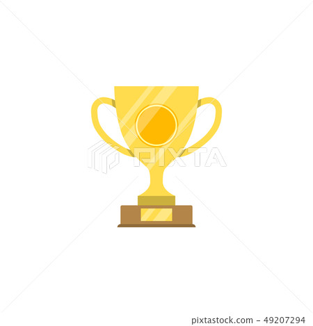 Award Cup Flat Vector Icon 49207294