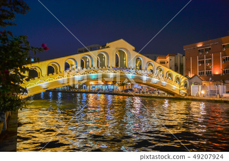 馬六甲河夜景 馬六甲河夜景 49207924