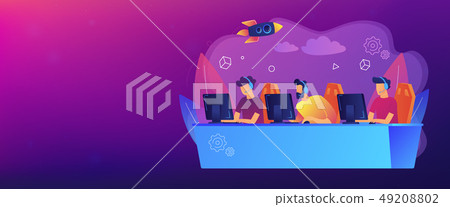 E-sport team concept banner header. 49208802