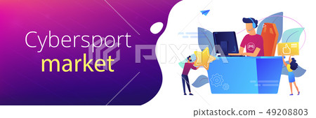 E-sport concept banner header. E-sport concept banner header. 49208803