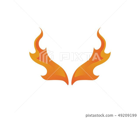 Fire flame vector illustration design 49209199
