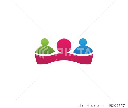 Community, network and social icon 49209257