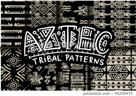Seamless aztec vector pattern. Seamless aztec vector pattern. 49209455