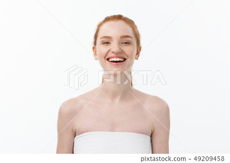 Natural Beauty Portrait. Beautiful Spa Woman . Perfect Fresh Skin. Natural Beauty Portrait. Beautiful Spa Woman . Perfect Fresh Skin. 49209458