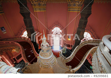 Take photo the art of Buddha  image in hall  49209881