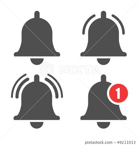 Message bell icon - Stock Illustration [49211013] - PIXTA