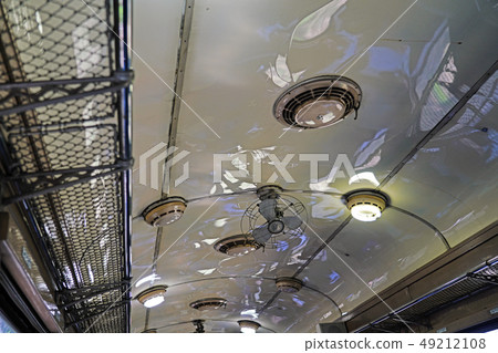 Inside the old-style passenger train of Oigawa Teimu SL train 49212108