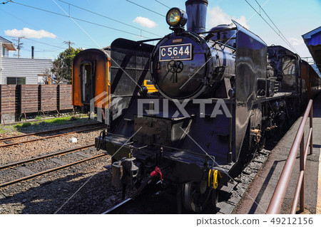 SL，C5644停在Oigawa Shindo Station Shinkanaya站 49212156