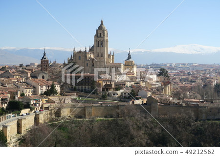 Segovia Cathedral taken from the Tower of Alcazar Fan II in Segovia 49212562