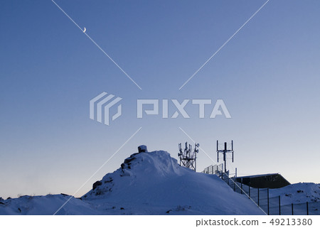 Moon above the Arctic cell site Moon above the Arctic cell site 49213380