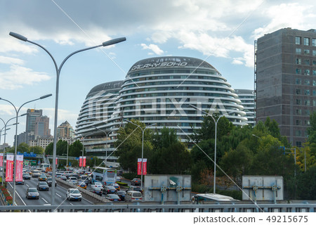 Beijing, China, street architecture, Beijing, China, street construction Beijing Peking China 49215675