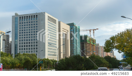 Beijing, China, street architecture, Beijing, China, street construction Beijing Peking China Beijing, China, street architecture, Beijing, China, street construction Beijing Peking China 49215683
