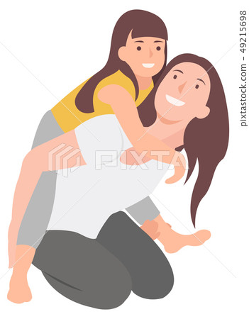Cartoon people character design mother and child Cartoon people character design mother and child 49215698