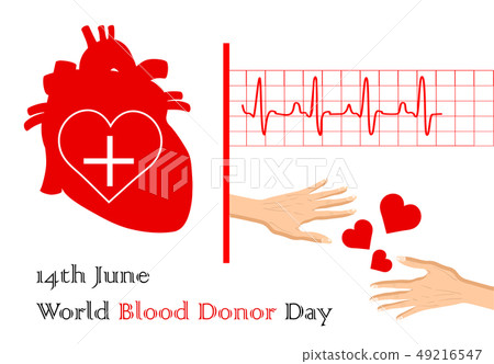 Vector Illustration for 14th June, blood donor day Vector Illustration for 14th June, blood donor day 49216547