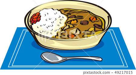 Curry and rice - Stock Illustration [49217015] - PIXTA