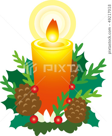 Christmas candle 49217018