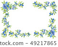 Blueberry frame, card 49217865