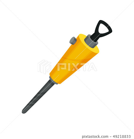 Jackhammer on white background. Vector flat illustration. 49218833