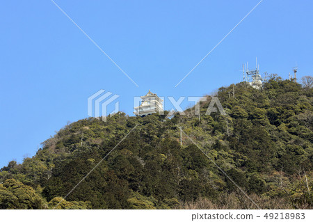 岐阜城堡和藍天（岐阜縣） 49218983