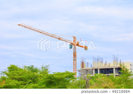 Tower crane in Construction buildings  49218984