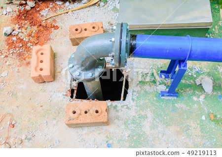 plumbing tube New repair On the hole cement floor plumbing tube New repair On the hole cement floor 49219113