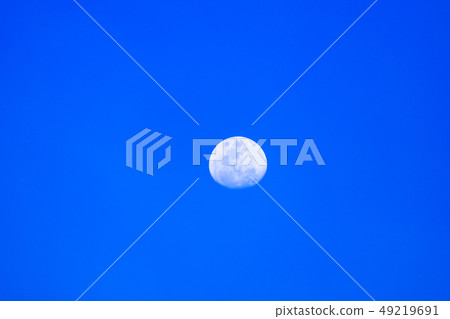 moon beautiful on blue sky moon beautiful on blue sky 49219691