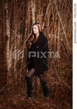 Pretty girl in the forest Pretty girl in the forest 49220136
