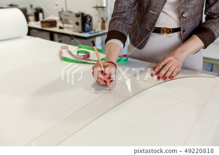 cloth, hands, sewing, design 49220818