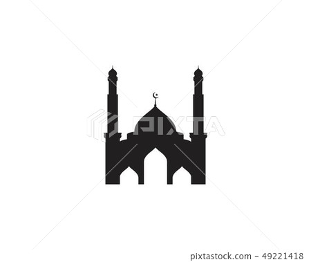 Mosque Moslem icon vector Illustration Mosque Moslem icon vector Illustration 49221418