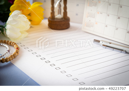 家屬的死亡之後的手續親屬去世後的日程手續行政手續日曆 49223707