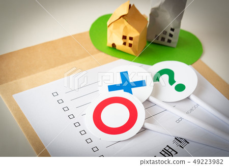 Checklist ◯ ×? Certificate Damaged situation Accidental proceedings procedure Housing Real estate 49223982