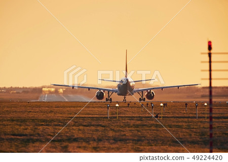 Airplane ready for take off Airplane ready for take off 49224420