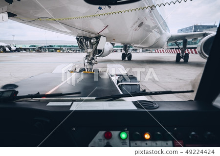 Preparation of airplane before flight 49224424