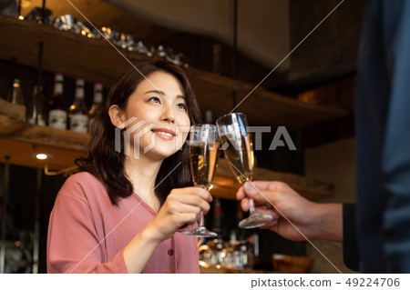 Couple toast party image Couple toast party image 49224706
