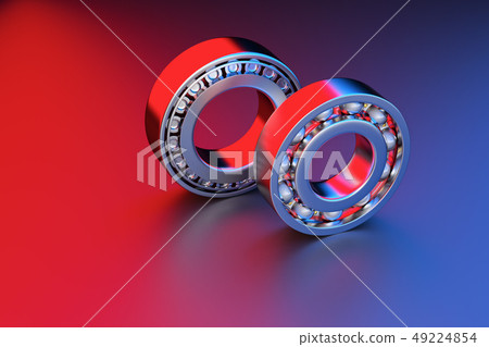 3D rendering. Automotive bearings auto spare parts. 49224854
