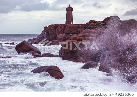typical Brittany coast in the north of France 49226360