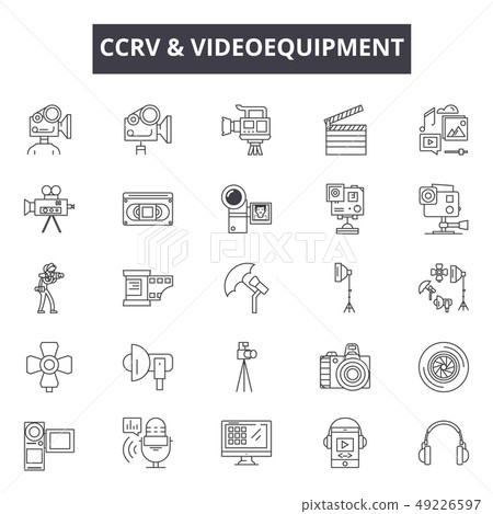 Cctv videoequipment line icons for web and mobile design. Editable stroke signs. Cctv videoequipment Cctv videoequipment line icons for web and mobile design. Editable stroke signs. Cctv videoequipment 49226597