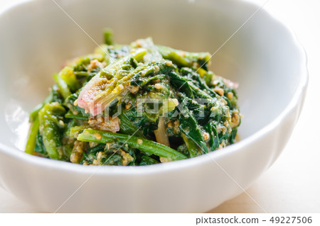 Sesame with spinach Sesame with spinach 49227506