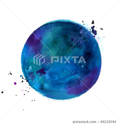 An abstract artistic vibrant dark blue watercolor background texture, vector drawing with a place An abstract artistic vibrant dark blue watercolor background texture, vector drawing with a place 49228594