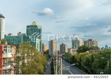 Beijing, China, street architecture, Beijing, China, street construction Beijing Peking China Beijing, China, street architecture, Beijing, China, street construction Beijing Peking China 49228893
