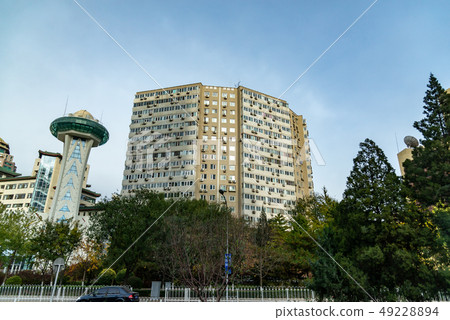 Beijing, China, street architecture, Beijing, China, street construction Beijing Peking China 49228894
