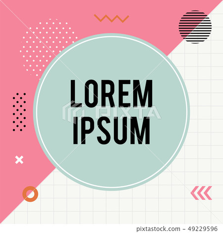 Trendy geometric templates for social media post.  49229596