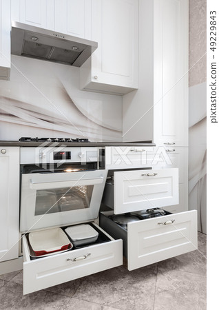 Modern white kitchen Modern white kitchen 49229843