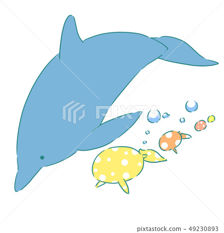 Easter dolphin (blue) 49230893